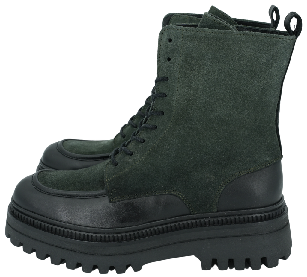 ELVIO ZANON - BOOTS NOIRES ET VERTES