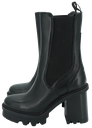GIANNI RENZI - BLACK HIGH HEEL ANKLE BOOTS