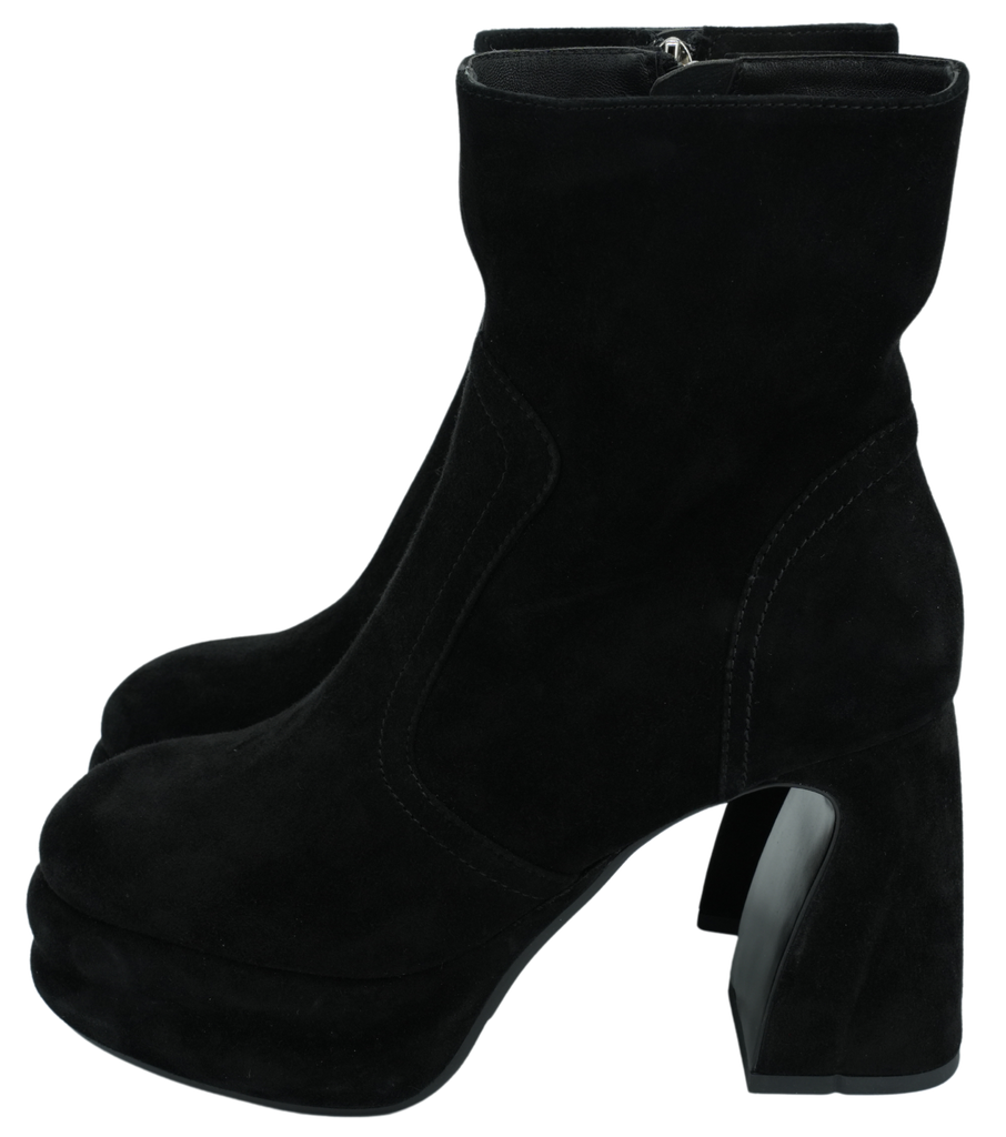 JEANNOT - BLACK BUBBLE PLATEAU BOOTS
