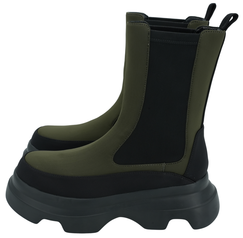 JEANNOT - BOOTS BIKER CHELSEA KAKI