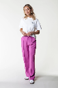 COLOURFUL REBEL - PANTALON DROIT "RUS" - ROSE VIOLET