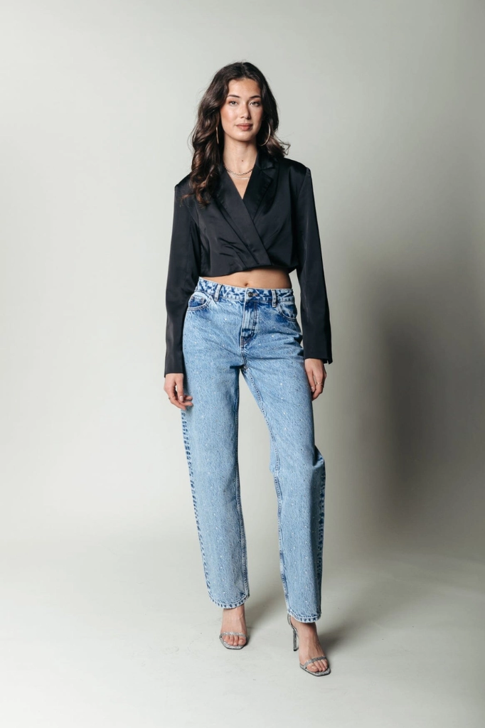 COLOURFUL REBEL - JEANS " JONES STRASS"