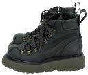 LAURA BELLARIVA - SCHWARZE STIEFEL MIT KHAKI-SOHLEN
