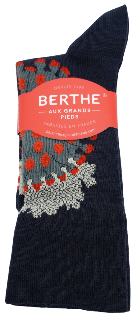 BERTHE AUX GRANDS PIEDS - SOCKEN AUS GEKÄMMTER WOLLE (Gris, 35-38)