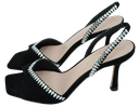 MI/MAI - SCHWARZE „KRISTALL“-SANDALEN