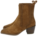 MI/MAI - BOTTINES CHELSEA EN DAIM MARRON "JANE II" BRUNES