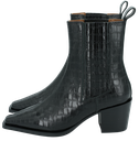 MI/MAI - BOTTINES CHELSEA "JANE II" NOIRES CROCOS