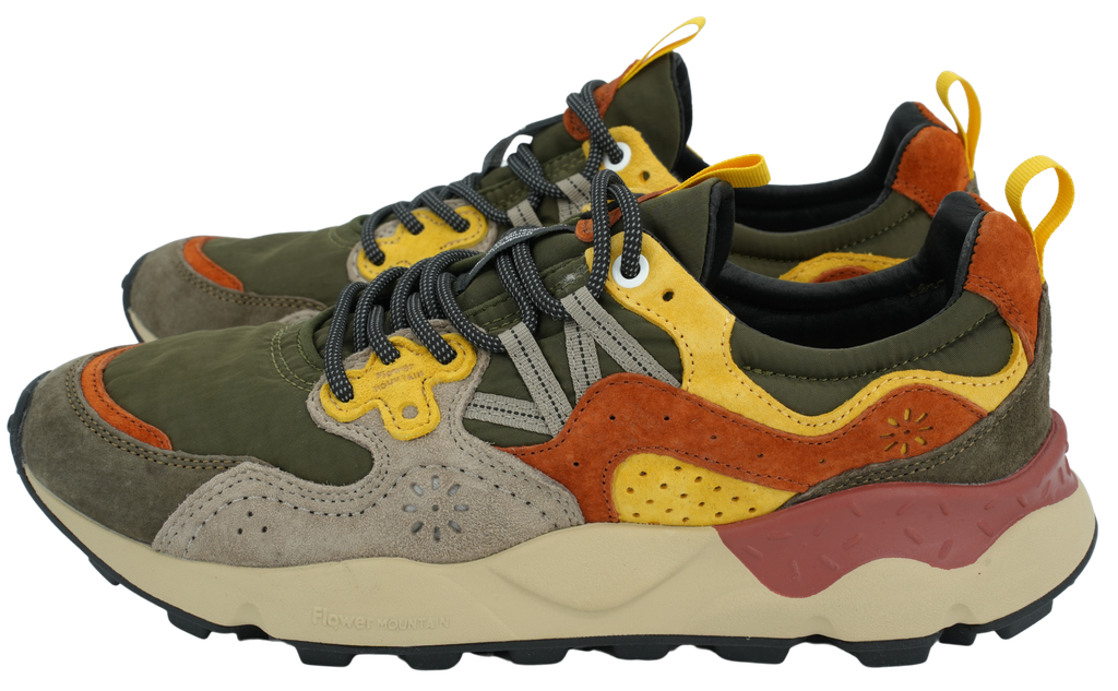FLOWER MOUNTAIN - YAMANO 3 SUEDE/NYLON GREY-YELLOW