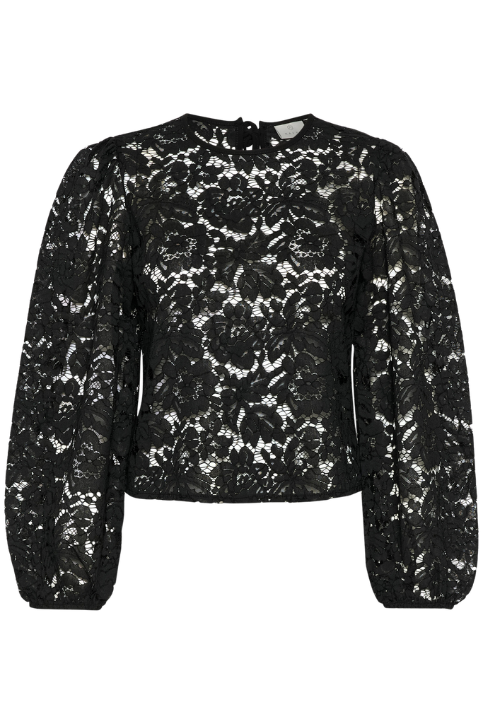 KAFFE - BLOUSE "KANOMI" NOIRE
