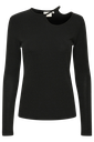 KAFFE - BLOUSE "KAMERIKKA" NOIRE À PAILLETTES