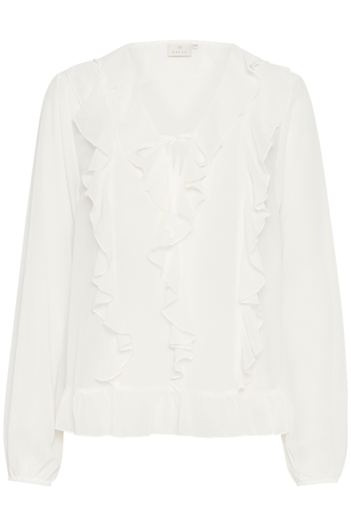 KAFFE - BLOUSE "KANINNA" BLANCHE