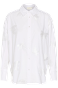 KAFFE - CHEMISE "KAELSA" À SEQUINS BLANCHE