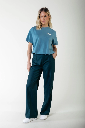 COLOURFUL REBEL - PANTALON DROIT "RUS" VERT SAPIN