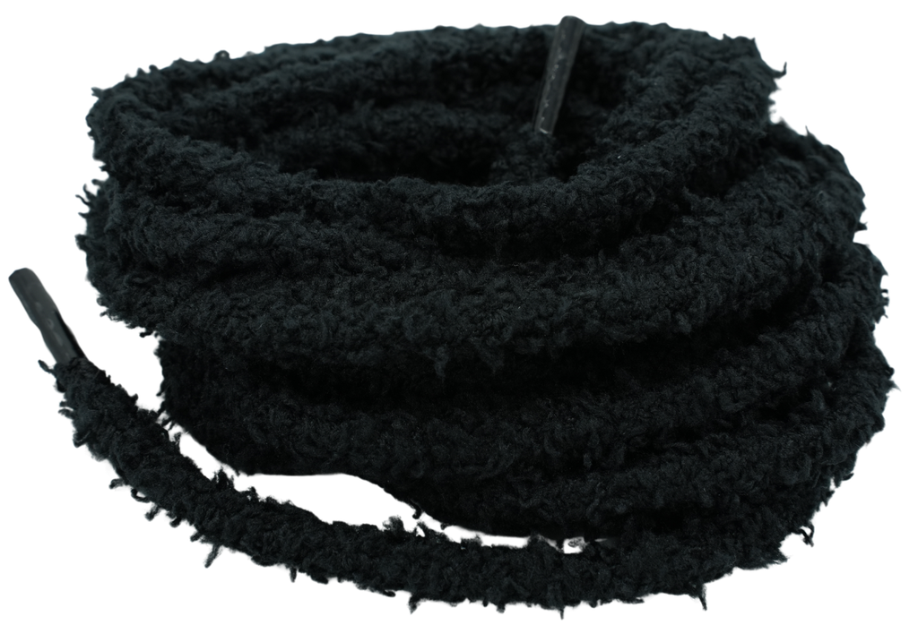 SLAACE - 7 MM BREITE PLÜSCHSCHNÜRSENKEL (Noir)
