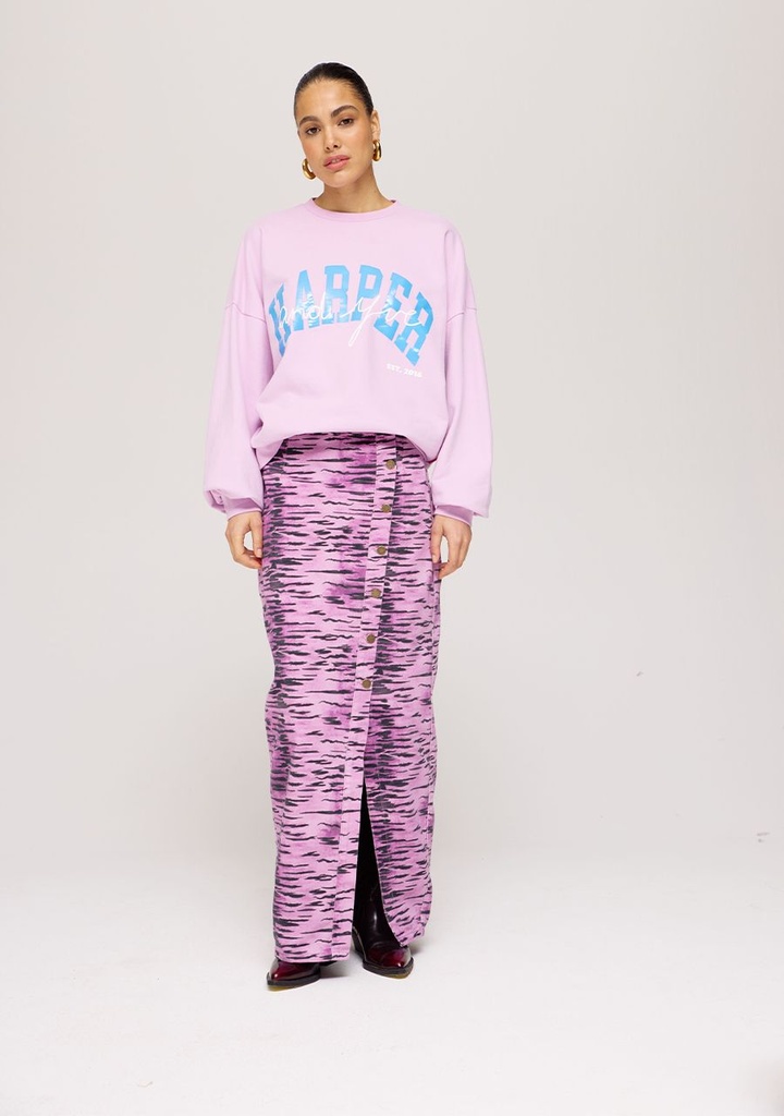 HARPER AND YVE - JUPE LONGUE "DYANA" TIGER ROSE