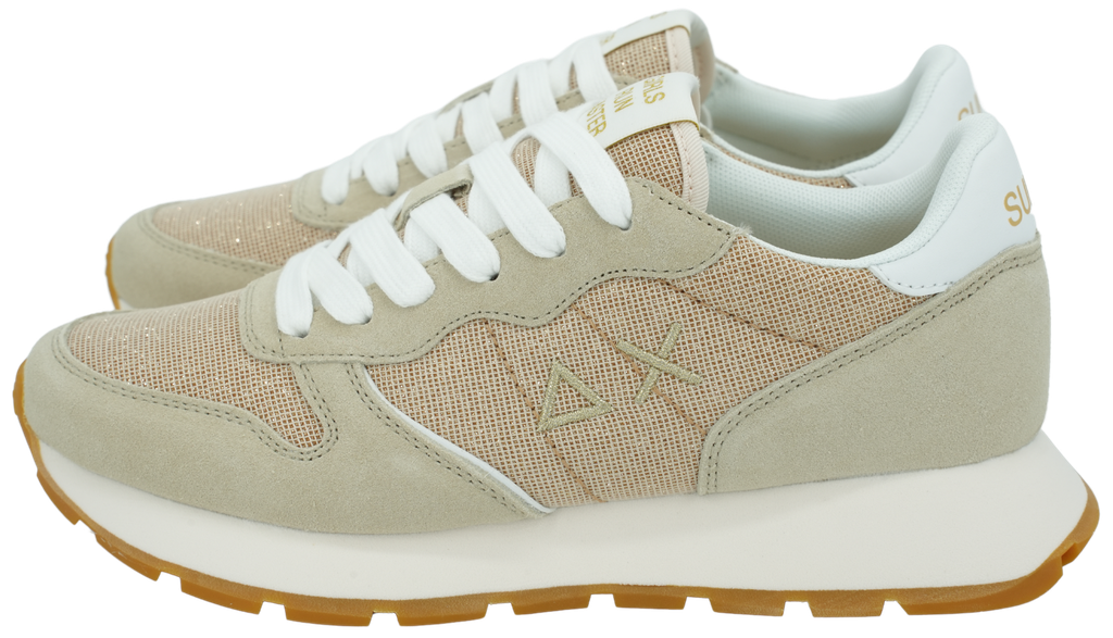 SUN68 - BEIGE SNEAKER „ALLY GLITTER“