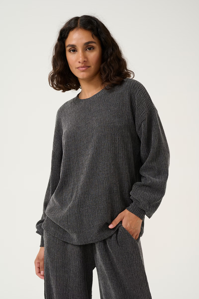 KAFFE - GREY "KAOLGA" BLOUSE