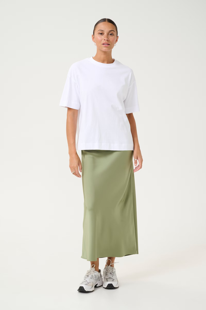 KAFFE - OLIVE GREEN "KAHILL" SKIRT