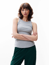 CATWALK JUNKIE - RIBBED GREY TOP