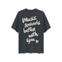 CATWALK JUNKIE - GREY GRAPHIC T-SHIRT