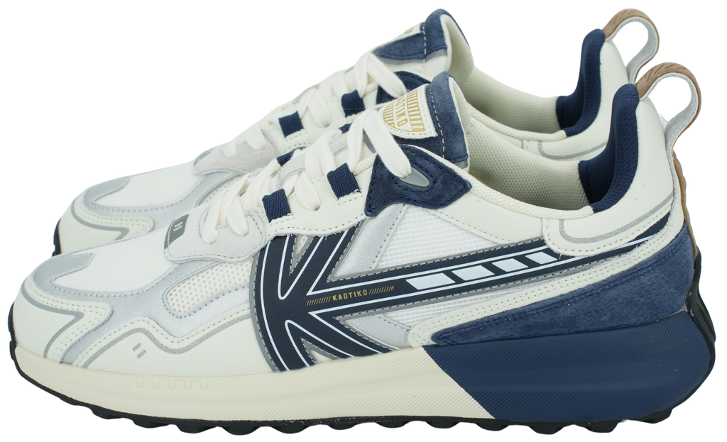 KAOTIKO - MARINEBLAUW EN WITTE "VANCOUVER TECH" SNEAKERS