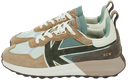 KAOTIKO - BROWN AND MINT GREEN "VANCOUVER TECH" SNEAKERS