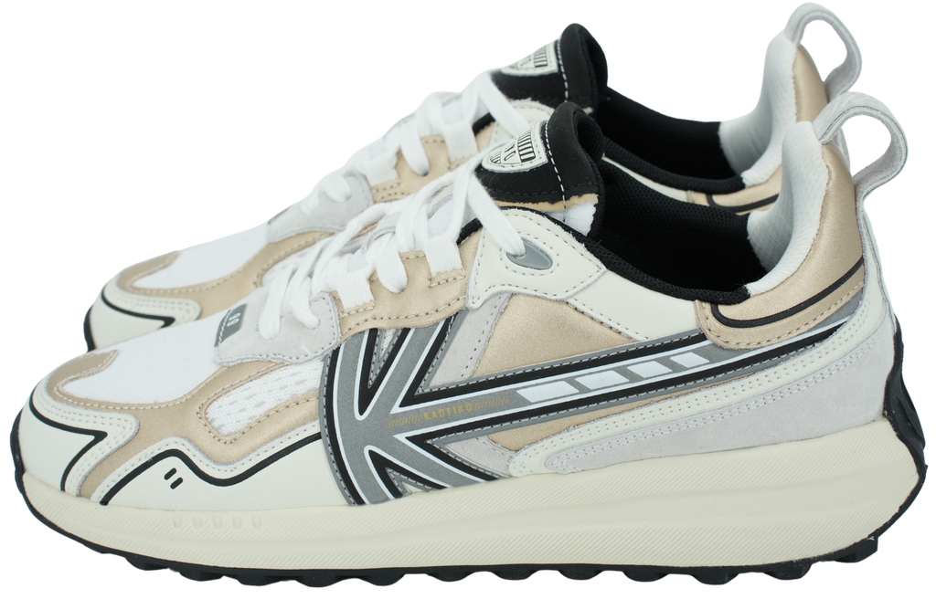 KAOTIKO - GOLDENE UND SCHWARZE „DETROIT TECH“-SNEAKERS
