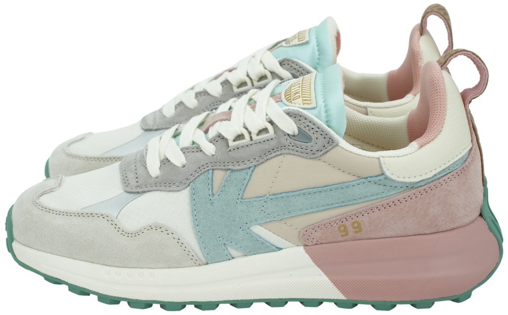 KAOTIKO - BLAUWE EN ROZE "DETROIT" SNEAKERS