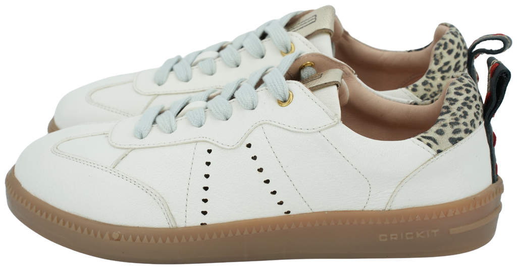 CRICKIT - BASKETS "ODELIA" BEIGES ET LÉOPARD (36)