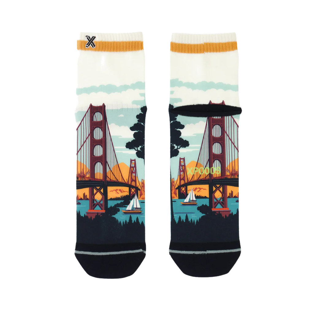 XPOOOS - SHORT SOCKS "GOLDENGATE"