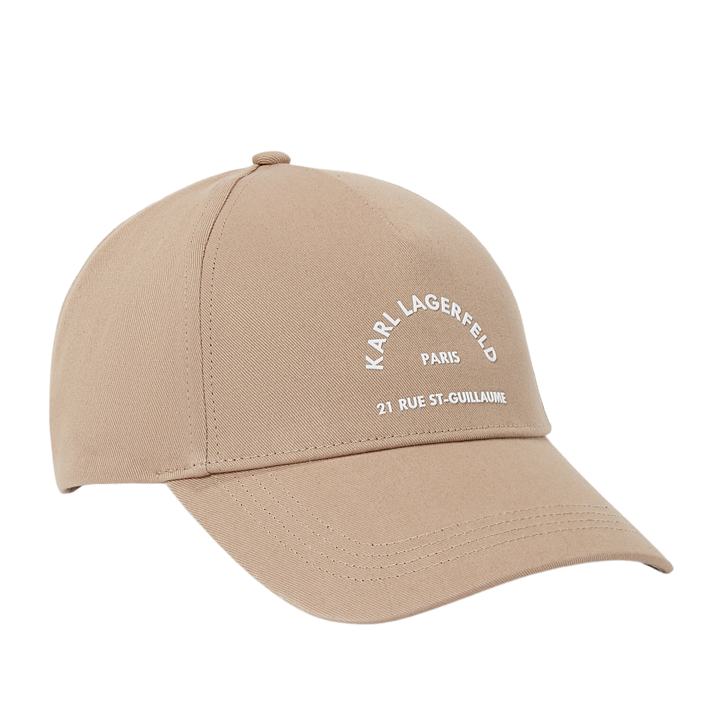 KARL LAGERFELD - CASQUETTE "RUE ST-GUILLAUME" BEIGE