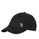 KARL LAGERFELD - CASQUETTE IKON KARL AVEC PIN'S NOIRE