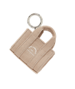 KARL LAGERFELD - PORTE CLÉ DE CABAS "RUE ST-GUILLAUME" BEIGE