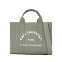 KARL LAGERFELD - CABAS CARRÉ DE TAILLE MOYENNE "RUE ST-GUILLAUME" VERT