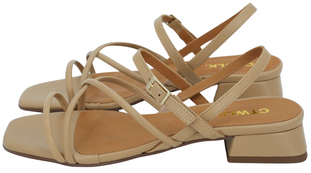 CTWLK - BEIGE "VATESSA" SANDALS (36)