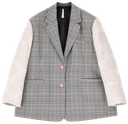 IMPERIAL - GRAU-ROSA KARIERTER BLAZER