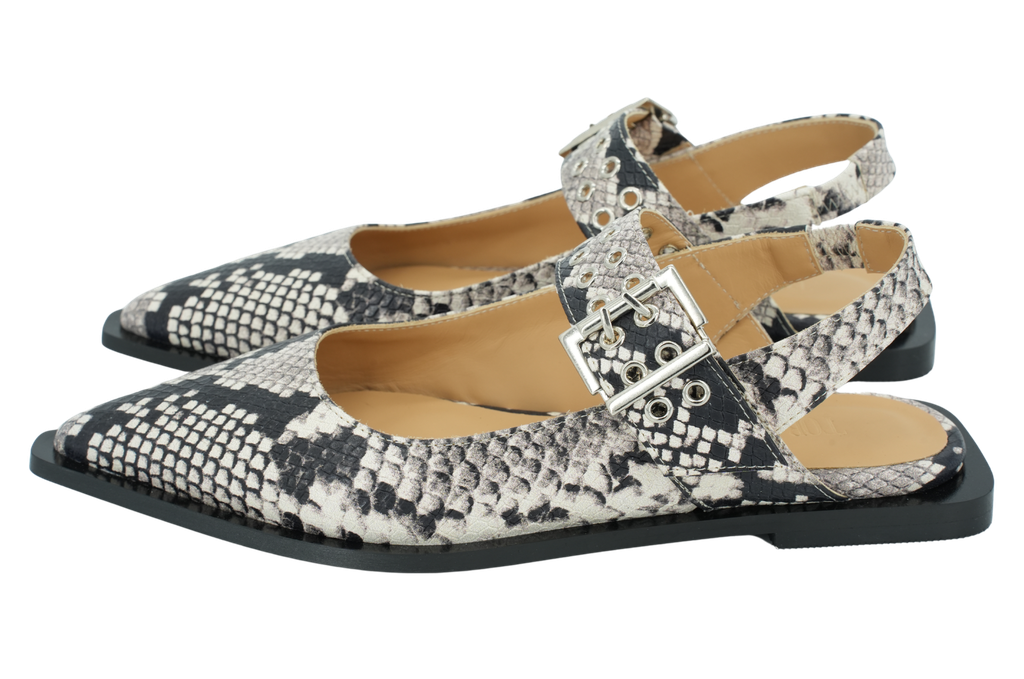 TORAL - "LELLA" SNAKE BALLERINAS