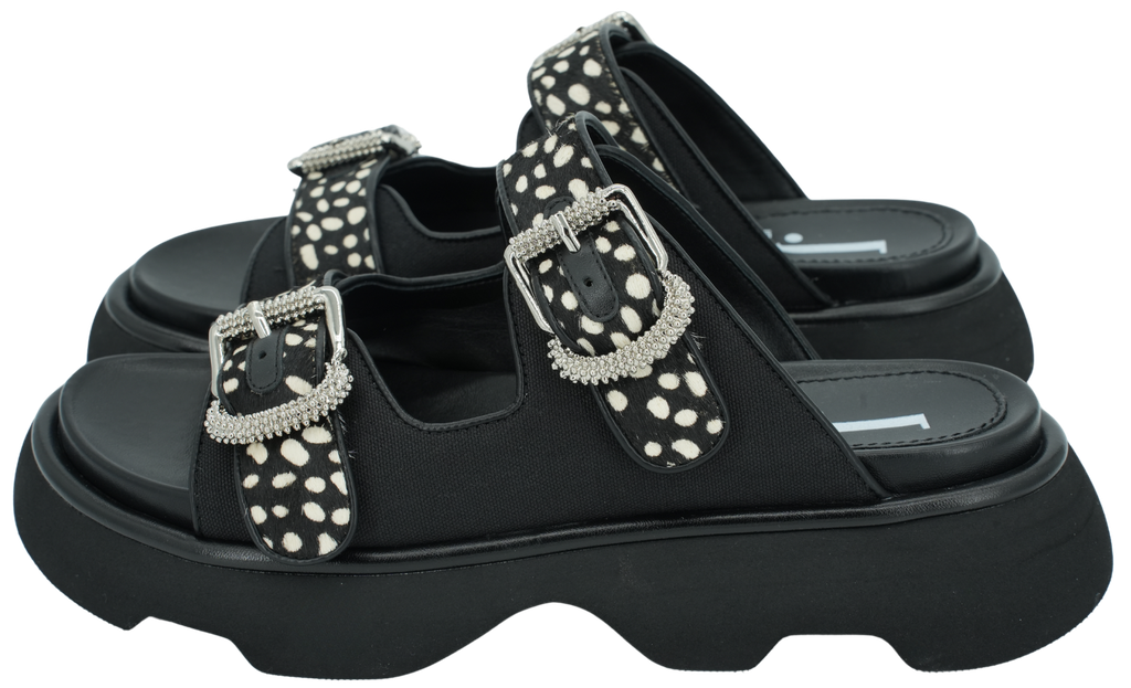 JEANNOT - SCHWARZE SANDALEN 