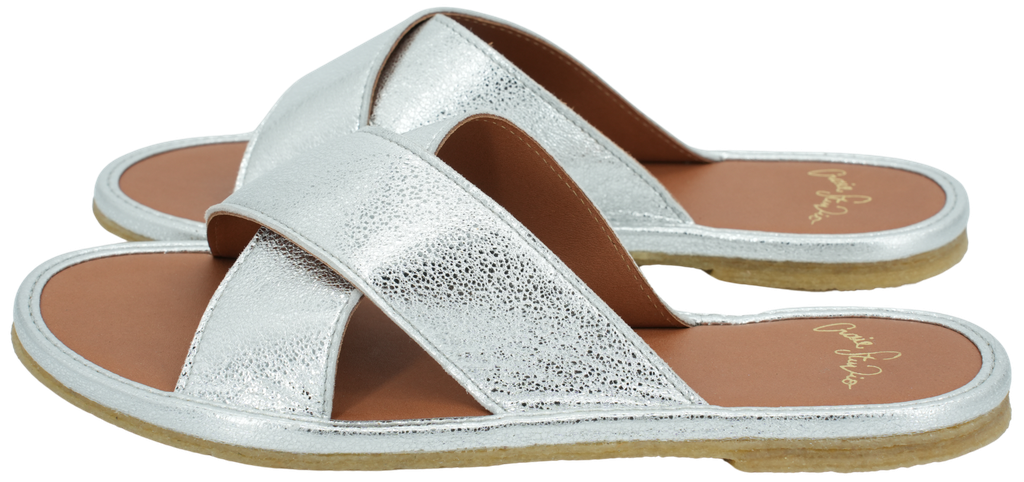 CRAIE STUDIO - SILBERNE „INFINITI“-SANDALEN