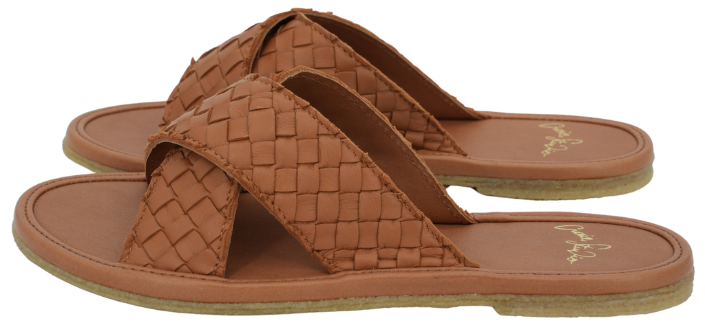 CRAIE STUDIO - SANDALES « INFINITI » COGNACS