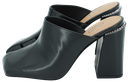 ASH - BLACK "ANGIE" HEELED MULES