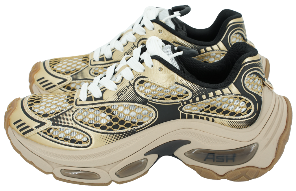 ASH - GOLD "DRAGON" SNEAKERS