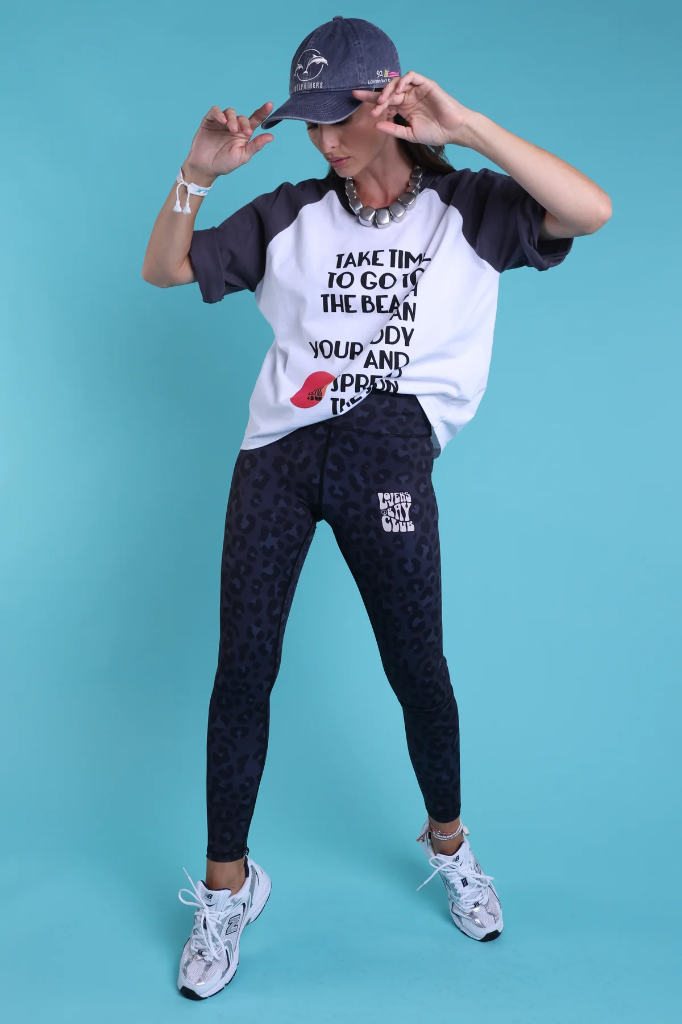 LOVERS BAY CLUB - BLACK LEOPARD LEGGINGS