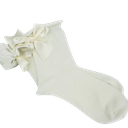 SOCKETTE - OFF-WHITE SOKKEN MET STRIK