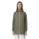 K-WAY - "SOPHIE PLUS.2 DOUBLE" KHAKI MID-LENGTH JACKET