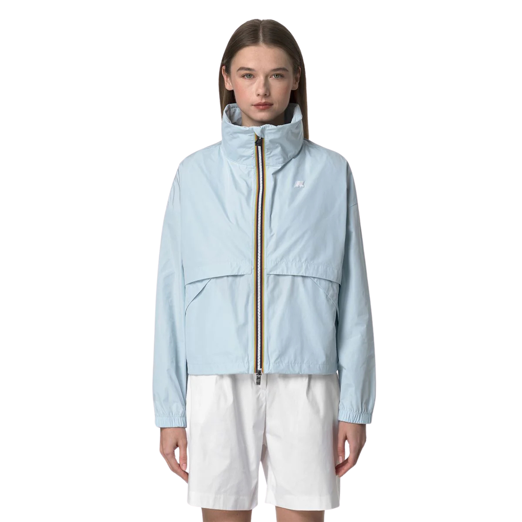 K-WAY - VESTE COURTE "AUBETTE" BLEUE CLAIRE