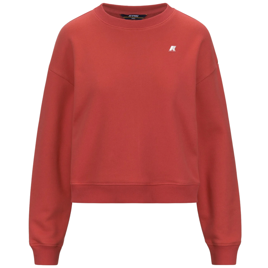 K-WAY - SWEAT "LOIZA" ROUGE