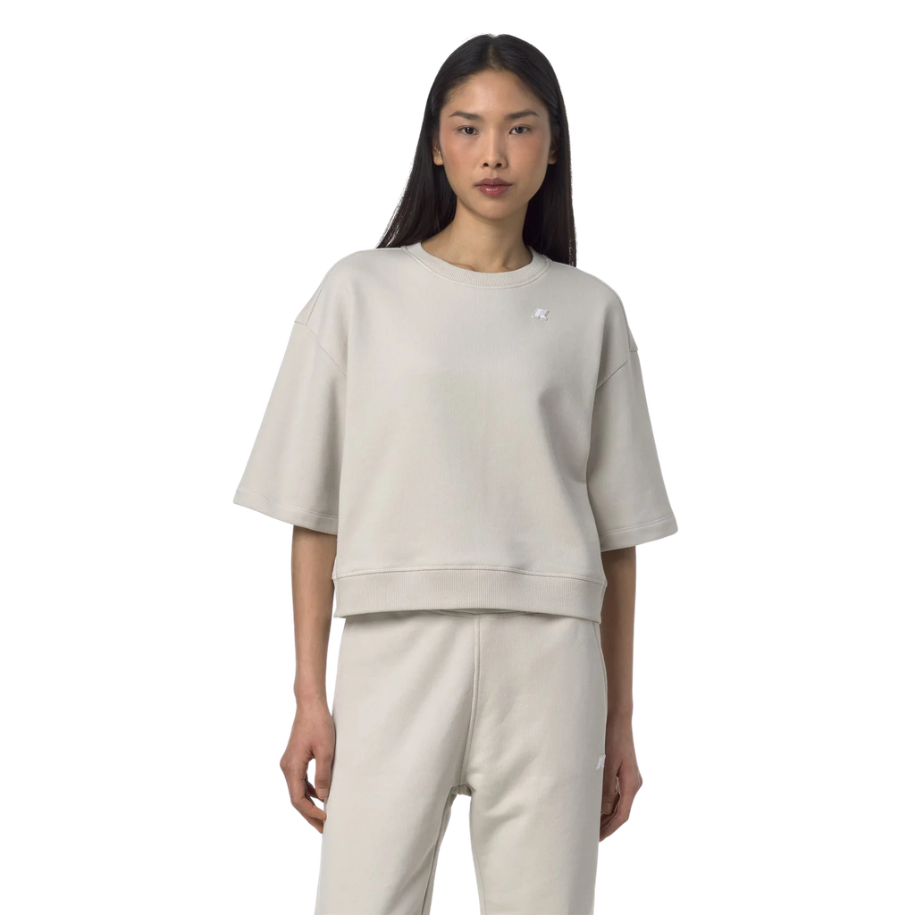 K-WAY - SWEAT "GWEN" BEIGE