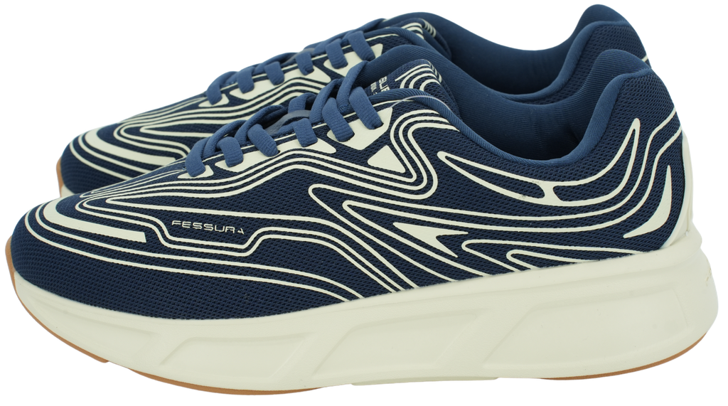 FESSURA - BASKETS "WALK 01" BLEUES MARINES