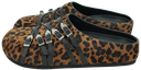 MI/MAI - "TOLEDO" CLOG MULES WITH LEOPARD STRAPS